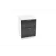Напольный шкаф Сурская мебель 60x81.6x47.8 см 2 ящика ЛДСП цвет черный