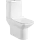 Унитаз-компакт Ceramalux WK-9125 горизонтальный выпуск двойной слив