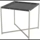 Журнальный столик квадратный Калифорния 52х52 см Стефан Черный мрамор/титан
