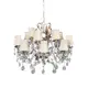 Люстра подвесная LUMINA DECO LDP 66251-12 Bianca 12 ламп 96 м² цвет бронза