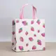 Пакет подарочный (XS) "Strawberry many" white 22x22x10 см
