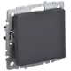 Выключатель проходной встраиваемый Iek Brite BR-V12-0-10-K53 1 клавиша цвет графит