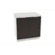 Напольный шкаф Сурская мебель Смоки софт 70x81.6x47.8 см ЛДСП цвет коричневый