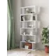 Стеллаж Е1 Ник 73x175.2x25 см ЛДСП цвет белый