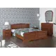 Кровать Ева 134x86x213 см цвет орех