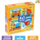 Пазлы 4 в 1 Едем летим плывем 4 6 9 12 элементов Puzzle Time
