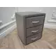 Тумба прикроватная DG-home Estetika Enigma 40x52x38 см 3 ящика ЛДСП цвет бежево-серый