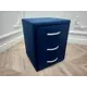Тумба прикроватная DG-home Estetika Velutto 40x52x38 см 3 ящика ЛДСП цвет синий