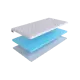 Тонкий матрас SkySleep Orto 5 на кровать тахту 160x195 см, беспружинный, для дивана, жесткость: средняя, двуспальный, ортопедический