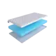 Тонкий матрас SkySleep Orto 10 на диван-кровать 120x190 см, беспружинный, для дивана, жесткость: средняя, полутораспальный, ортопедический