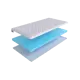 Тонкий матрас SkySleep Orto 6 на софу 140x190 см, беспружинный, для дивана, жесткость: средняя, полутораспальный, ортопедический