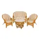 Садовая мебель для отдыха Classic Rattan натуральный ротанг светло-коричневый:стол, диван, 2 кресла