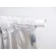 Штора на ленте блэкаут Цветы 170x260 см цвет голубой