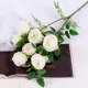 Цветы искусственные Роза Септима 5x65 см белый