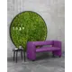 Диван Monofix Dv-yokki-11 122x69x57 см экокожа цвет фиолетовый