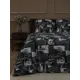 Комплект постельного белья Amore Mio Мако Trip Полиэстер Полутораспальный цвет чёрный карбон