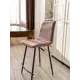 Чехол на стул Lucky Гусиные лапки 40x40x45 см розовый N000012
