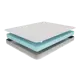 Матрас Hypnoz Foam Basic 200x200 см беспружинный, двуспальный, жесткий