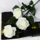 Цветы искусственные Роза Жанна 10x61 см белый