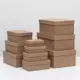 Набор коробок Upak land 10 в 1 "Крафт однотонный" 30.5x20x13 - 12x6.5x4 см