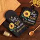 Прихватка Доляна Sunflowers 26x16 см полиэстер цвет черный 5985594