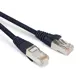Патч-корд Hyperline F/UTP экранированный Cat.5е LSZH 15 м черный