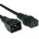 Кабель питания Hyperline IEC 320 C19 - IEC 320 C20 (3x1.5) 16A прямая вилка 1м цвет черный