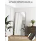 Зеркало в полный рост Toda Alma Dark wood 100x220 см в алюминиевой раме текстура Дуб венге темный
