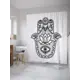 Шторка для ванной комнаты JOYARTY sc_35426 200х180см цвет серый / серебристый