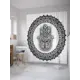 Шторка для ванной комнаты JOYARTY sc_33008 200х180см цвет серый / серебристый