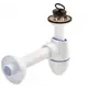 Сифон для раковины Nicoll 0202122 D40 мм с пробкой белый