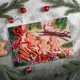 Доска разделочная Доляна «Новогодняя суета» 30×20 см стекло цвет разноцветный, 5046425