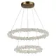 Люстра подвесная светодиодная ST Luce SL6105.203.02 28 м² теплый белый свет цвет золото