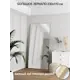 Зеркало в полный рост Toda Alma Light wood 110x230 см в алюминиевой раме текстура Дуб венге светлый
