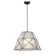 Светильник подвесной LUMINA DECO LDP 8002 BK+WT Boneti 1 лампа цвет белый