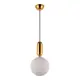 Светильник подвесной LUMINA DECO LDP 1219-200 WT+GD Orito 1 лампа цвет золото