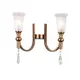 Светильник настенно-потолочный LUMINA DECO LDW 8041-2 S.GD 2 лампы цвет бронза