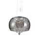 Светильник подвесной хрустальный Lumina Deco LDP 8044-300 CHR Rubina 4 лампы цвет хром