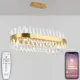 Люстра подвесная светодиодная NATALI KOVALTSEVA LED LAMPS 81248 ALEXANDRIA 22 м² изменение оттенков белого свет цвет золотой