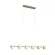 Люстра подвесная светодиодная ESCADA 10252-6LEDGold GRAVITY 7 м² нейтральный белый свет цвет золотой