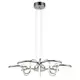Люстра подвесная светодиодная ESCADA 10253-12LED AURA 20 м² нейтральный белый свет цвет хром