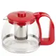 Заварочный чайник 1250 мл Nouvelle стекло цвет красный