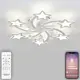 Люстра потолочная светодиодная NATALI KOVALTSEVA LED LAMPS 81239 STAR 27 м² изменение оттенков белого цвет белый