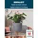 Напольное кашпо для цветов Idealist Lite ханни на ножках серое 25x34 cм 9.1 л