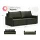 Диван-кровать Ладья Мурано 223x90x101 см велюр цвет зеленый
