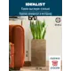 Напольное кашпо для цветов Idealist Lite Крисмас золотое 23x23x45 см 23.8 л