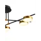 Люстра потолочная светодиодная NATALI KOVALTSEVA LED LAMPS 81101/6C GOLD BLACK 15 м² цвет черный