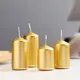 Набор свечей Trend Decor Candle лакированный 4x6 4x7.5 4x9 4x10.5 см 4 штуки золотой