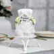 Свеча резная свадебная "домашний очаг" 11 см айвори ручная работа