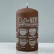 Свеча-цилиндр Trend Decor Candle "Кофе Фраппе" 7×13 см эспрессо